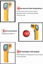 Termometro portatile digitale a infrarossi GM320