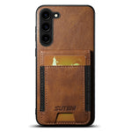 Custodia per telefono con supporto posteriore in pelle cerata a olio Suteni H03, For Samsung Galaxy S22 Ultra 5G, For Samsung Galaxy S22+ 5G, For Samsung Galaxy Note20 Ultra 5G, For Samsung Galaxy Note20 5G