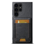Custodia per telefono con supporto posteriore in pelle cerata a olio Suteni H03, For Samsung Galaxy S22 Ultra 5G, For Samsung Galaxy S22+ 5G, For Samsung Galaxy Note20 Ultra 5G, For Samsung Galaxy Note20 5G