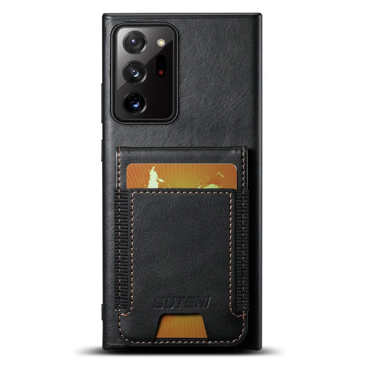 Custodia per telefono con supporto posteriore in pelle cerata a olio Suteni H03, For Samsung Galaxy S22 Ultra 5G, For Samsung Galaxy S22+ 5G, For Samsung Galaxy Note20 Ultra 5G, For Samsung Galaxy Note20 5G