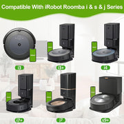 JUNSUNMAY 5 pezzi per iRobot Roomba i & s & j Series i8 / i8+ / s9 / s9+ Sacchetti sottovuoto Sacchetti per la polvere per smaltimento automatico