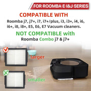 JUNSUNMAY 6 pezzi di ricambio filtro pulito per iRobot Roomba E6 / E7