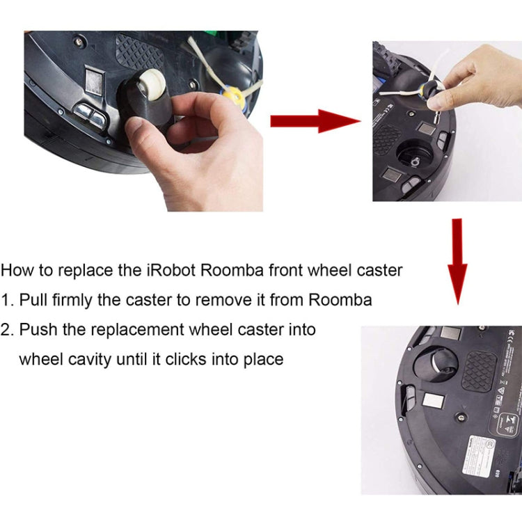 Pneumatici di ricambio per rotelle iRobot Roomba serie 500 e 600