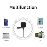 Microfono Lavalier 3,5 mm per smartphone e laptop
