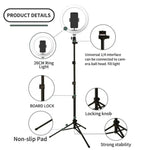 Set luci di bellezza 10" con treppiede regolabile FM-536A