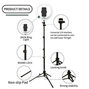 Set luci di bellezza 10" con treppiede regolabile FM-536A