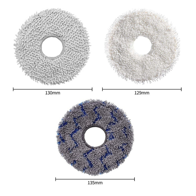 Set 4 panni mop lavabili per aspirapolvere Ecovacs Deebot