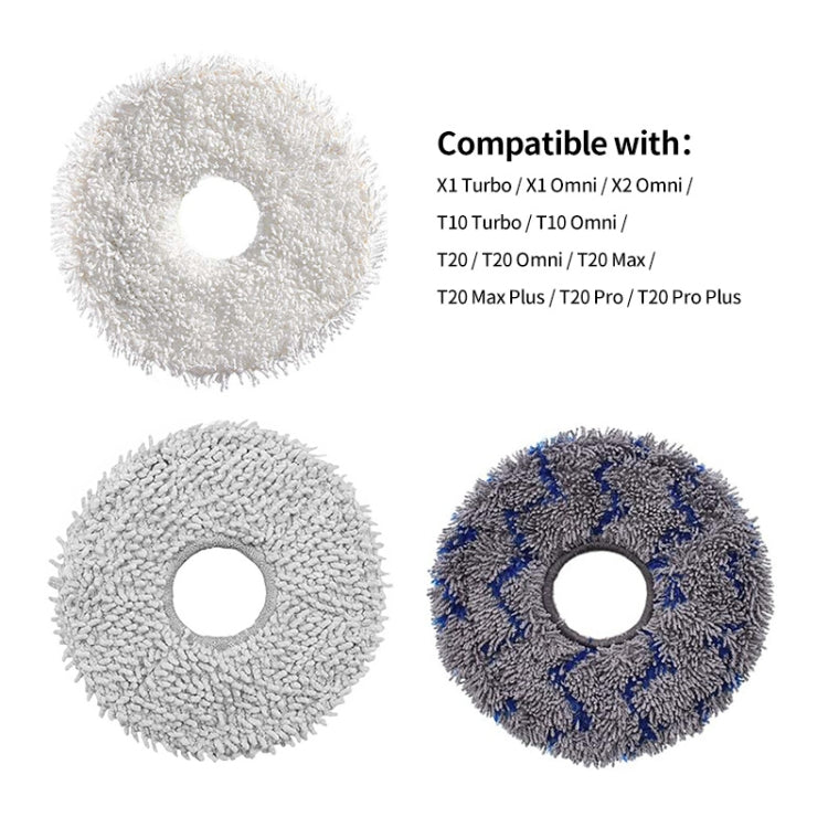 Set 4 panni mop lavabili per aspirapolvere Ecovacs Deebot