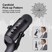 Microfono a condensatore USB da tavolo JMARY MC-PW8