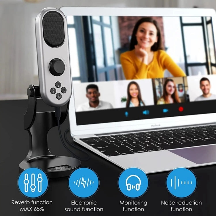 Microfono cardioide USB da tavolo con riduzione rumore