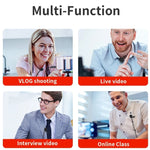 Microfono lavalier USB-C con auricolare in-ear 3 metri
