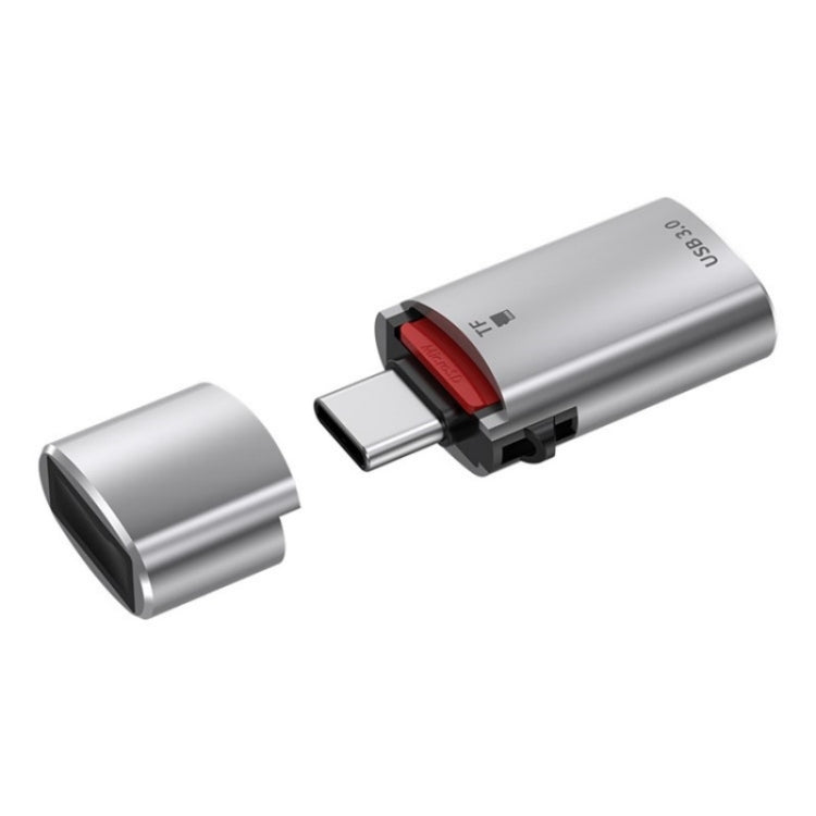 Unità USB JS-72 Lettore di schede 2 in 1 Convertitore USB 3.0 ad alta velocità Adattatore USB-C/Type-C OTG