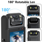 L12WIFI Telecamera per visione notturna con rotazione di 180 gradi Telecamera per registrazione video per conferenze sportive all'aperto, L12 WiFi