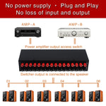 Selettore altoparlante 2 ingressi 6 uscite 200W 8 Ohm