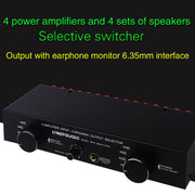 4 ingressi 4 uscite amplificatore di potenza selettore altoparlante commutatore comparatore altoparlante, 4 Input 4 Ooutput