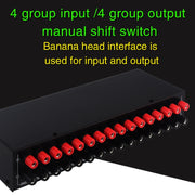 4 ingressi 4 uscite amplificatore di potenza selettore altoparlante commutatore comparatore altoparlante, 4 Input 4 Ooutput