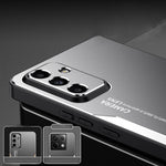 Custodia per telefono ibrida in metallo TPU serie Blade, For Galaxy A14, For Galaxy S20 FE, For Galaxy S22+ 5G, For Galaxy S22 5G, For Galaxy S21 FE 5G, For Galaxy A52 5G