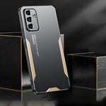 Custodia per telefono ibrida in metallo TPU serie Blade, For Galaxy A15, For Galaxy A05, For Galaxy A05s, For Galaxy S23 FE 5G, For Galaxy S23+ 5G, For Galaxy S23 5G
