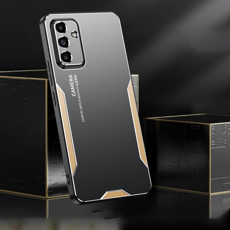 Custodia per telefono ibrida in metallo TPU serie Blade, For Galaxy A15, For Galaxy A05, For Galaxy A05s, For Galaxy S23 FE 5G, For Galaxy S23+ 5G, For Galaxy S23 5G