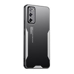 Custodia per telefono ibrida in metallo TPU serie Blade, For Galaxy A14, For Galaxy S20 FE, For Galaxy S22+ 5G, For Galaxy S22 5G, For Galaxy S21 FE 5G, For Galaxy A52 5G