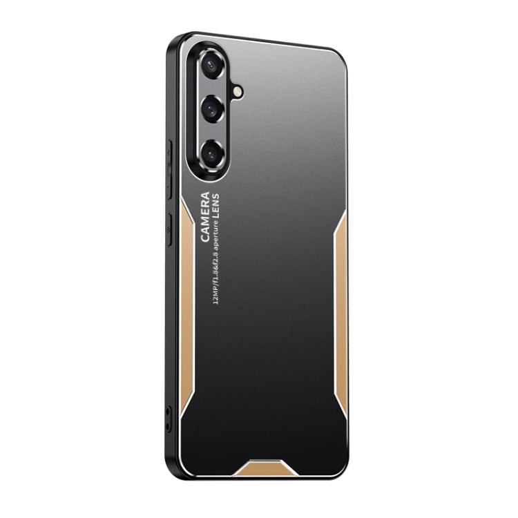 Custodia per telefono ibrida in metallo TPU serie Blade, For Galaxy A15, For Galaxy A05, For Galaxy A05s, For Galaxy S23 FE 5G, For Galaxy S23+ 5G, For Galaxy S23 5G
