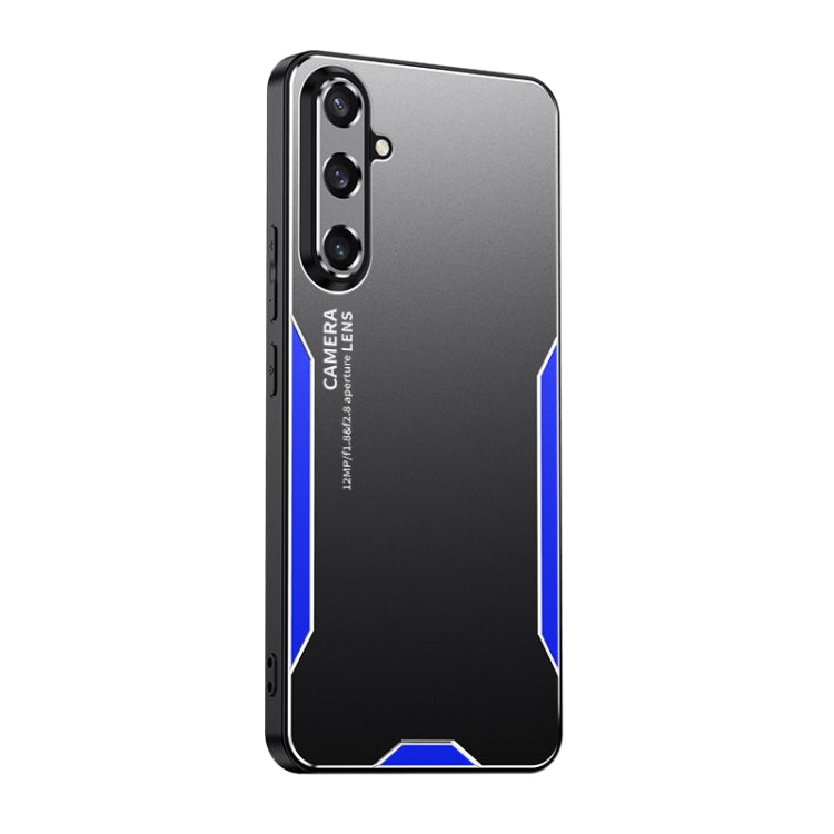 Custodia per telefono ibrida in metallo TPU serie Blade, For Galaxy A15, For Galaxy A05, For Galaxy A05s, For Galaxy S23 FE 5G, For Galaxy S23+ 5G, For Galaxy S23 5G