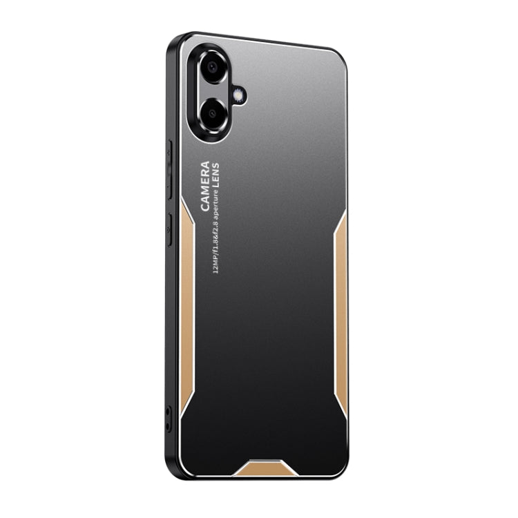 Custodia per telefono ibrida in metallo TPU serie Blade, For Galaxy A36 5G, For Galaxy S25 5G, For Galaxy S25+ 5G, For Galaxy S25 Ultra 5G, For Galaxy A16 5G, For Galaxy A06 4G