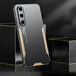 Custodia per telefono ibrida in metallo TPU serie Blade, For Galaxy S24 FE 5G, For Galaxy A55 5G, For Galaxy A35 5G, For Galaxy S24 Ultra 5G, For Galaxy S24+ 5G, For Galaxy S24 5G
