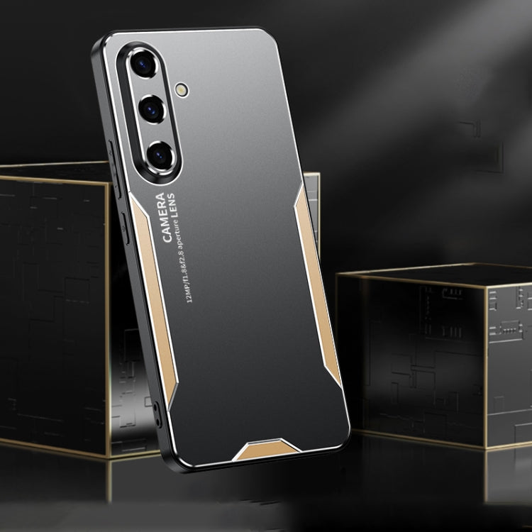 Custodia per telefono ibrida in metallo TPU serie Blade, For Galaxy S24 FE 5G, For Galaxy A55 5G, For Galaxy A35 5G, For Galaxy S24 Ultra 5G, For Galaxy S24+ 5G, For Galaxy S24 5G