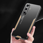 Custodia per telefono ibrida in metallo TPU serie Blade, For Galaxy S24 FE 5G, For Galaxy A55 5G, For Galaxy A35 5G, For Galaxy S24 Ultra 5G, For Galaxy S24+ 5G, For Galaxy S24 5G
