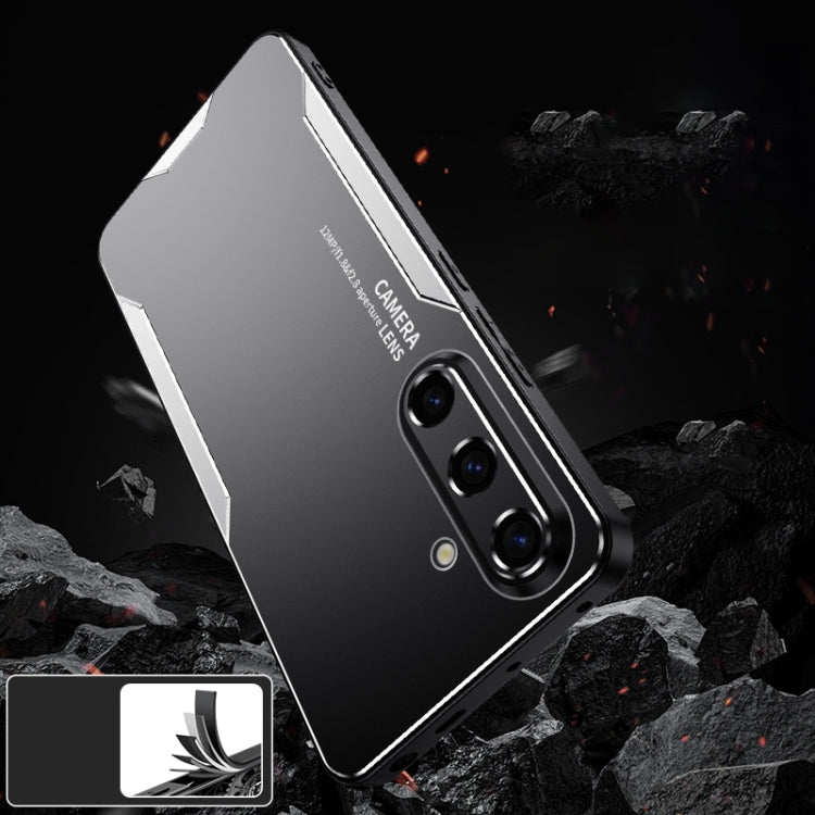 Custodia per telefono ibrida in metallo TPU serie Blade, For Galaxy S24 FE 5G, For Galaxy A55 5G, For Galaxy A35 5G, For Galaxy S24 Ultra 5G, For Galaxy S24+ 5G, For Galaxy S24 5G