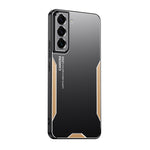Custodia per telefono ibrida in metallo TPU serie Blade, For Galaxy A14, For Galaxy S20 FE, For Galaxy S22+ 5G, For Galaxy S22 5G, For Galaxy S21 FE 5G, For Galaxy A52 5G
