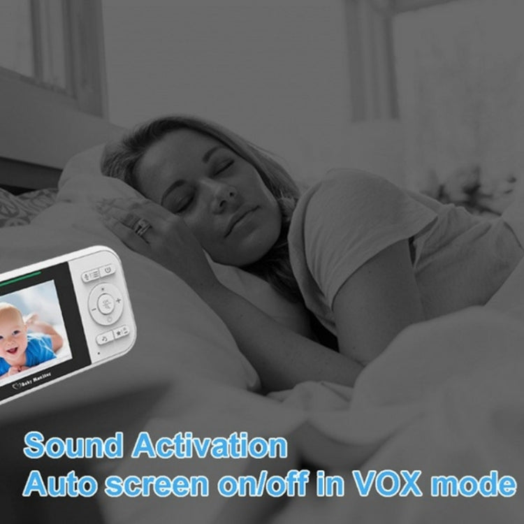218 Videocamera di sicurezza per bambini vocale bidirezionale con rilevamento della temperatura Monitor per bambini LCD da 2,8 pollici, 218