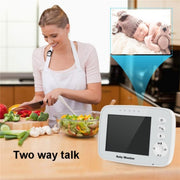 SM32PTA Telecamera di sorveglianza con visione notturna audio bidirezionale Baby monitor da 3,5 pollici, SM32PTA