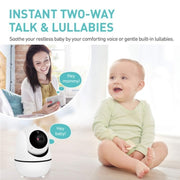 SM32PTA Telecamera di sorveglianza con visione notturna audio bidirezionale Baby monitor da 3,5 pollici, SM32PTA