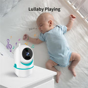 D031 Telecamera di sicurezza per bambini domestica con ninne nanne integrate vocale a 2 vie Monitor per bambini LCD da 3,2 pollici, D031