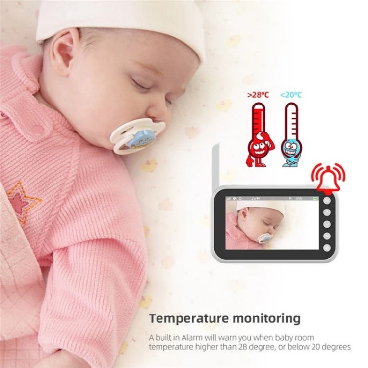 Baby monitor video 4,5" ABM200 con temperatura e interfono