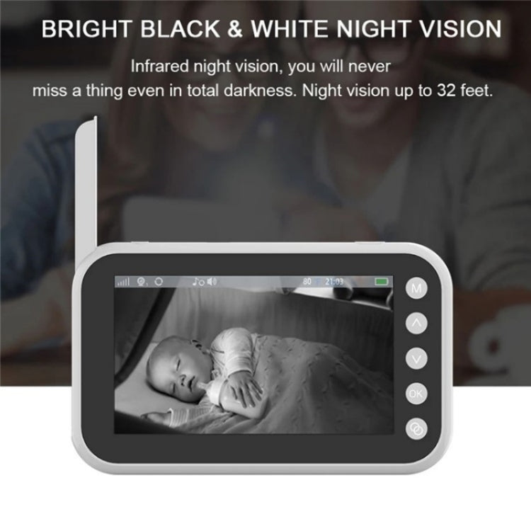 Baby monitor video 4,5" ABM200 con temperatura e interfono
