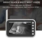 ABM200 supporta la visualizzazione della temperatura vocale bidirezionale Lettore musicale per baby monitor video da 4,5 pollici, ABM200