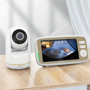 VB803 Ninne nanne integrate Telecamera di sicurezza per bambini HD con rotazione PTZ Monitor per bambini da 5 pollici, VB803