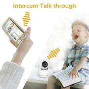 VB803 Ninne nanne integrate Telecamera di sicurezza per bambini HD con rotazione PTZ Monitor per bambini da 5 pollici, VB803