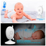 R306 Monitor della temperatura ambiente Telecamera interfonica Monitor per bambini wireless per visione notturna da 2,0 pollici, R306