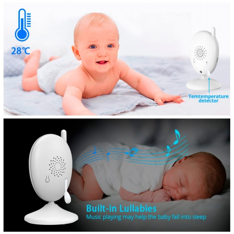 R306 Monitor della temperatura ambiente Telecamera interfonica Monitor per bambini wireless per visione notturna da 2,0 pollici, R306