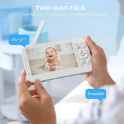 Baby monitor interfono bidirezionale per visione notturna a infrarossi 960 Monitor digitale wireless da 5 pollici, 960