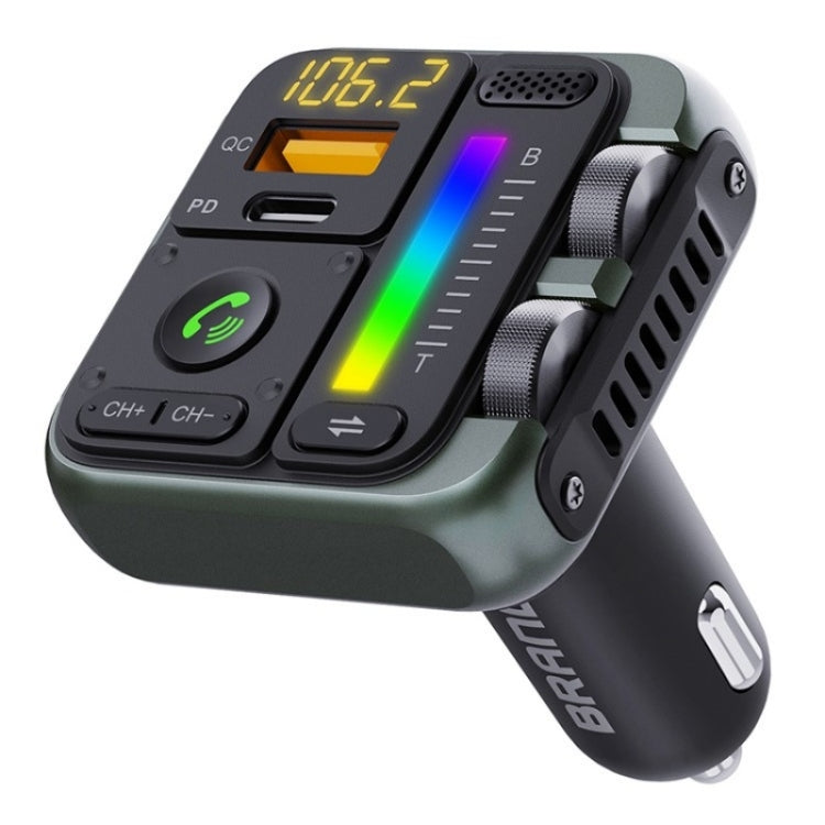 Adattatore Bluetooth per auto MT04 tipo C + caricatore per auto USB Trasmettitore FM Lettore musicale HiFi MP3, MT04