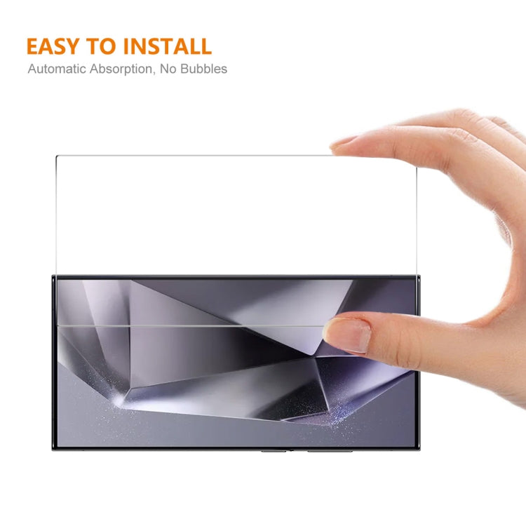 ENKAY Pellicola in vetro pieno di silicio ad alto contenuto di allumina da 0,18 mm di facile installazione, supporta lo sblocco a ultrasuoni, For Samsung Galaxy S24 Ultra 5G, For Samsung Galaxy S24+ 5G, For Samsung Galaxy S24 5G                        ...
