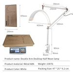 Lampada da scrivania a mezzaluna HD-M3X 16" con clip
