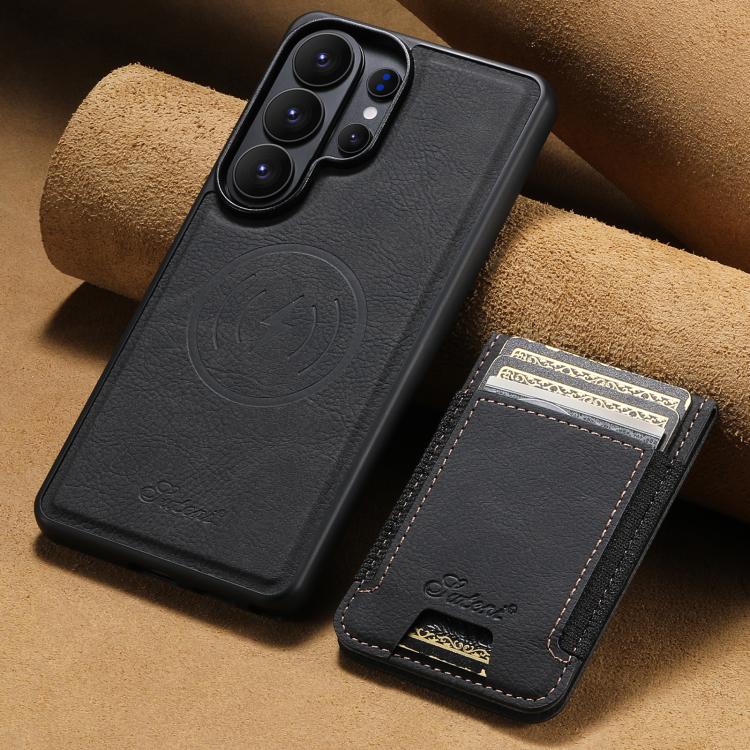 Custodia per telefono a portafoglio staccabile in pelle con texture litchi Suteni H17, For Samsung Galaxy S26+ 5G, For Samsung Galaxy S26 Ultra 5G, For Samsung Galaxy S25 5G, For Samsung Galaxy S25+ 5G, For Samsung Galaxy S25 Ultra 5G                  ...