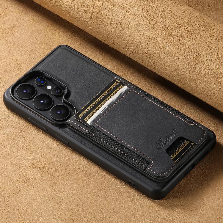 Custodia per telefono a portafoglio staccabile in pelle con texture litchi Suteni H17, For Samsung Galaxy S26+ 5G, For Samsung Galaxy S26 Ultra 5G, For Samsung Galaxy S25 5G, For Samsung Galaxy S25+ 5G, For Samsung Galaxy S25 Ultra 5G                  ...