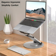 AS018-XS Per dispositivo da 10-17 pollici Supporto da tavolo regolabile con rotazione a 360 gradi per laptop, AS018-XS
